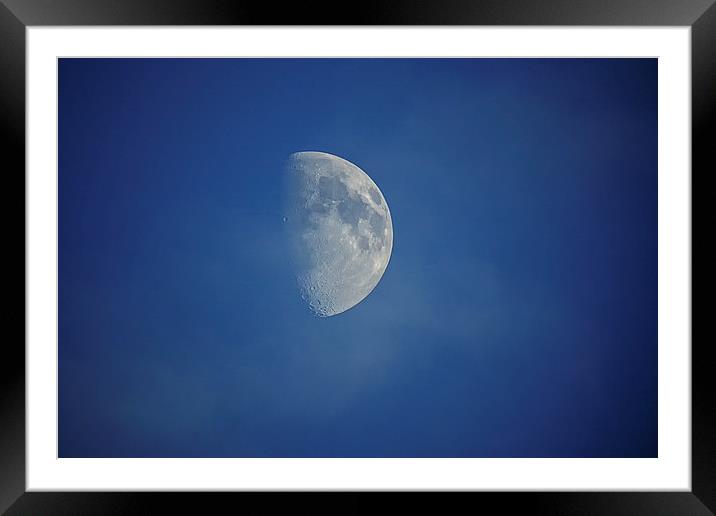  the Moon and the clouds Framed Mounted Print by Dean Messenger