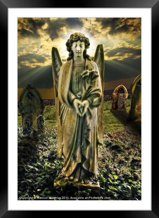 Angelic Light Framed Mounted Print by meirion matthias