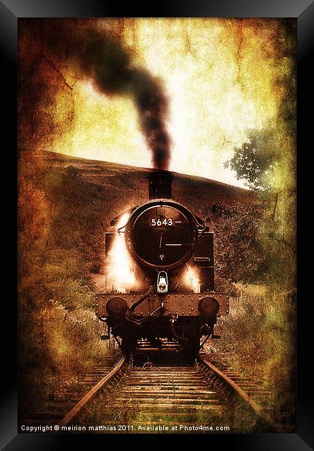 steam engine 5643 Framed Print by meirion matthias
