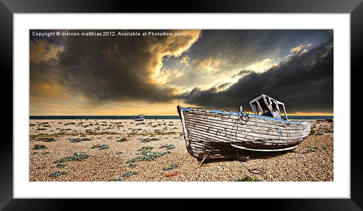 colour at dungeness Framed Mounted Print by meirion matthias