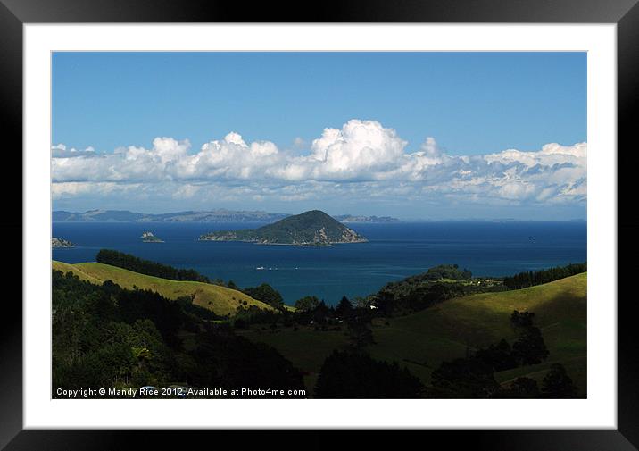 Coromandel New Zealand Framed Mounted Print by Mandy Rice