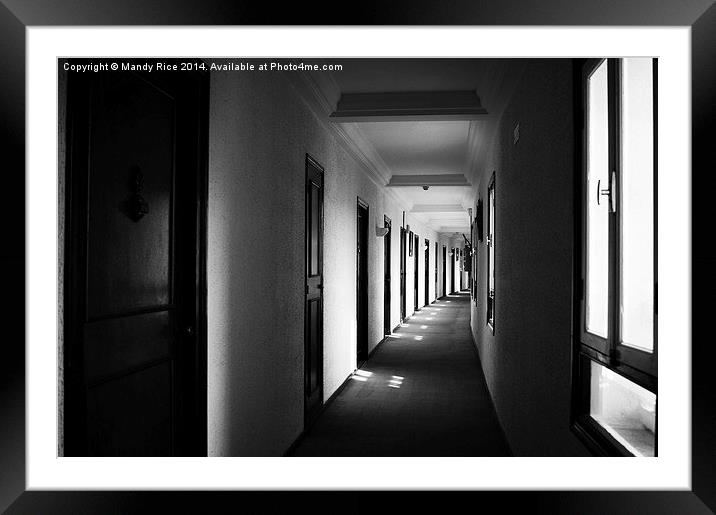  Hall of doors Framed Mounted Print by Mandy Rice