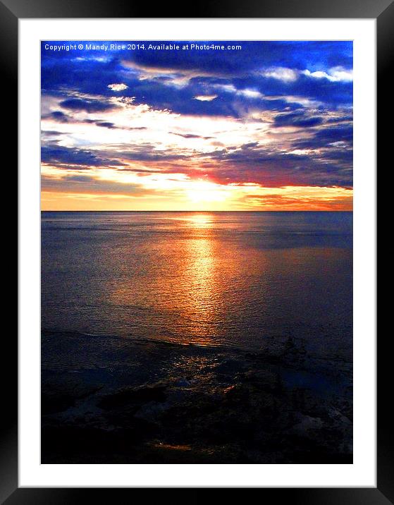  Gisborne sunrise NZ Framed Mounted Print by Mandy Rice