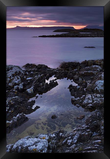 Sunset At Portnaluchaig, Arisaig, Scotland Framed Print by Richard Nicholls