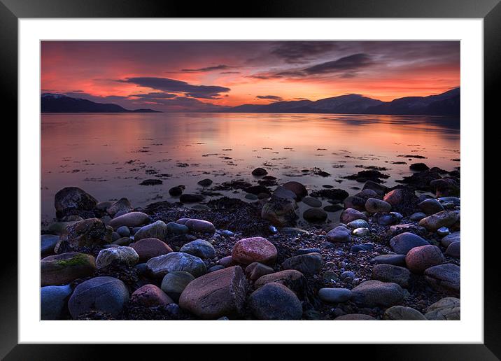 Sunset Over Loch Linnhe Framed Mounted Print by Richard Nicholls