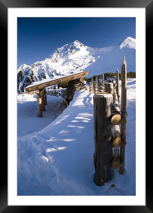 The Ahorn Spitze, Mayrhofen, Asutria Framed Mounted Print by Richard Nicholls