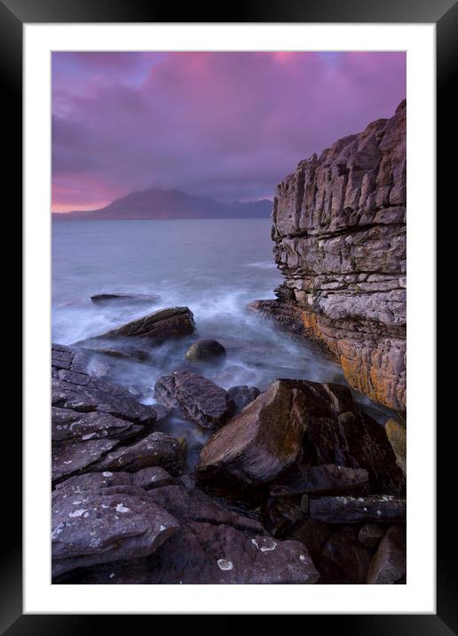 The Cuillin Ridge From Elgol Framed Mounted Print by Richard Nicholls