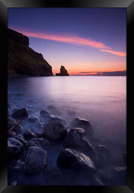 Talisker Bay Sunset Framed Print by Richard Nicholls