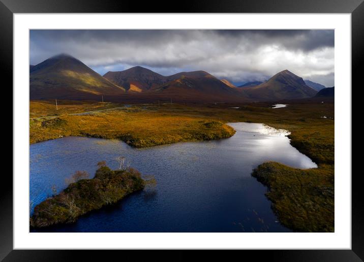 Marsco & Glamaig, Skye Framed Mounted Print by Richard Nicholls