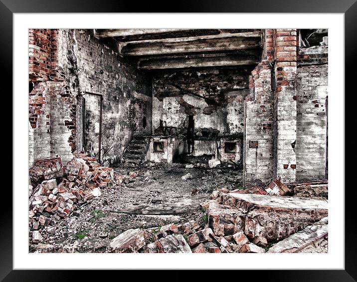 Derelict Warehouse Framed Mounted Print by Fiona Messenger
