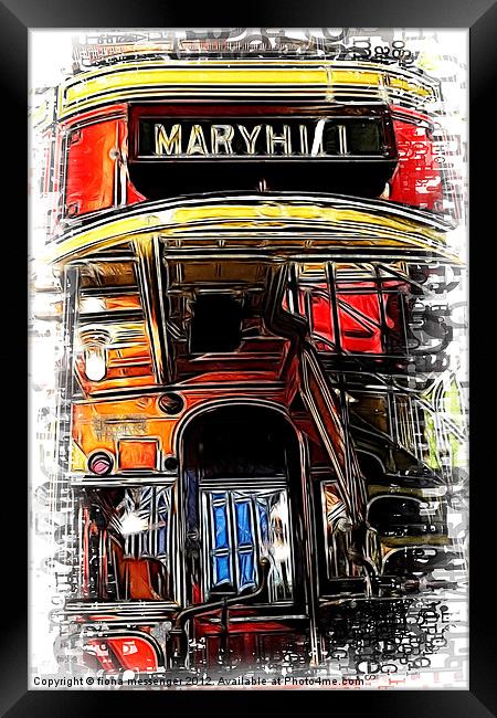 Last Stop Maryhill Framed Print by Fiona Messenger