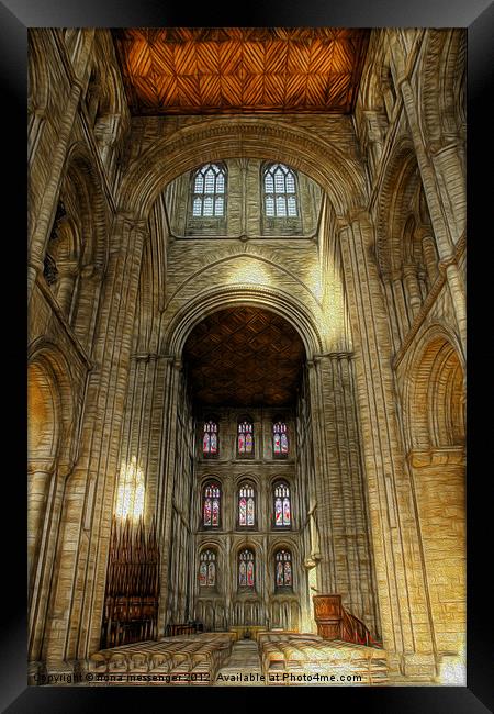 Peterborough Cathedral 2 Framed Print by Fiona Messenger