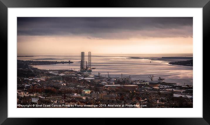 Dundee and the Tay Framed Mounted Print by Fiona Messenger