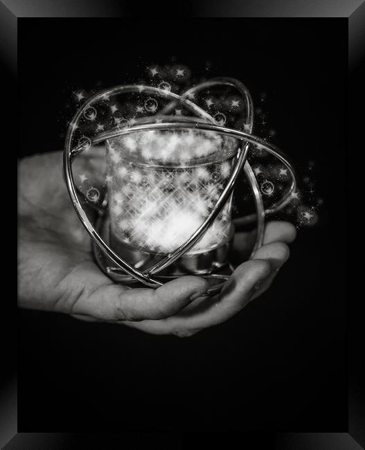 Mystical hands Framed Print by karen shivas
