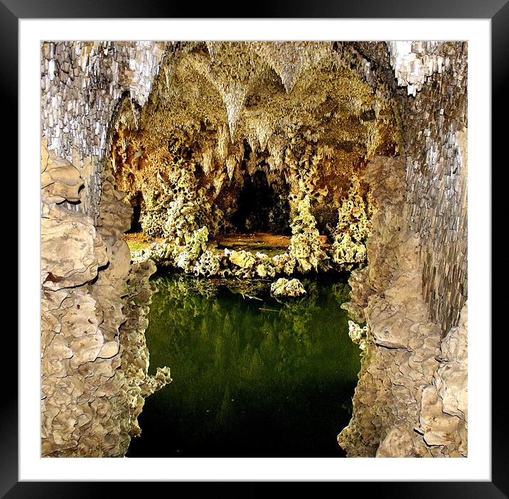 Deep into the grotto Framed Mounted Print by Sara Messenger
