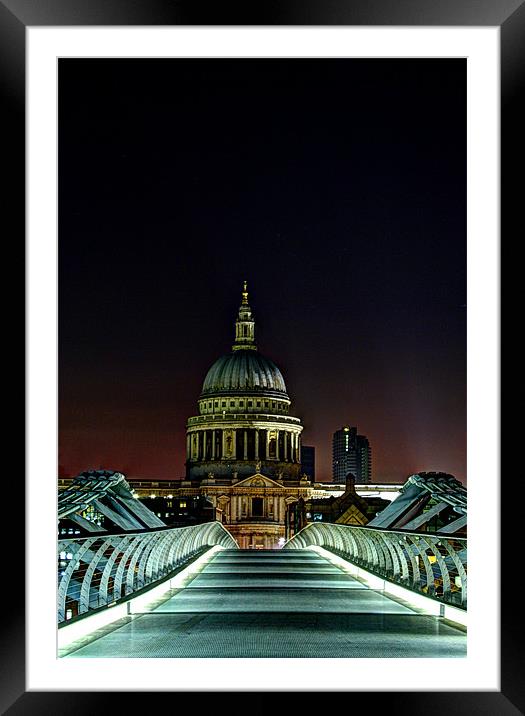 St Paul's Cathedral Framed Mounted Print by Sara Messenger