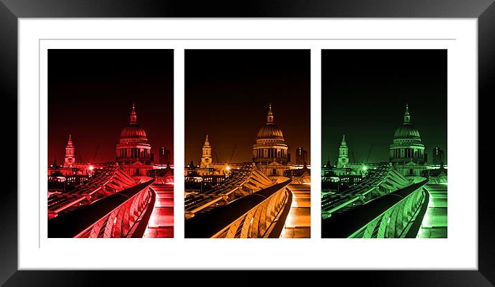 St Paul's Trio Framed Mounted Print by Sara Messenger