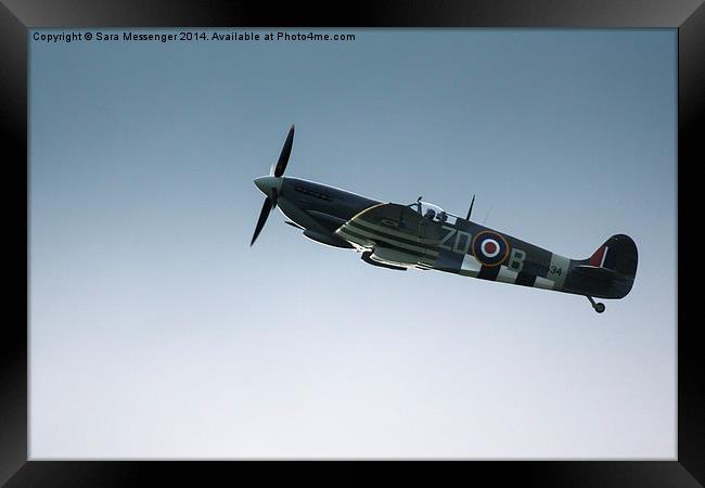 Spitfire Mk IXB Framed Print by Sara Messenger