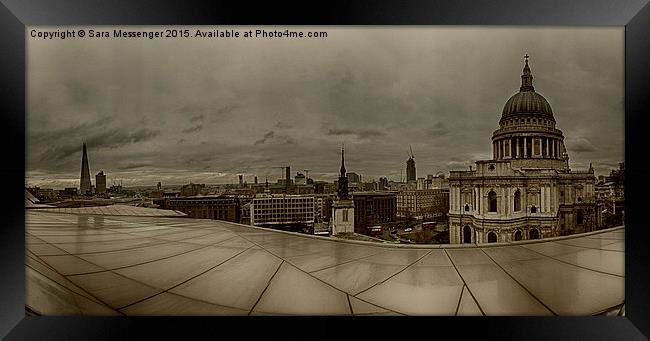  London panoramic  Framed Print by Sara Messenger
