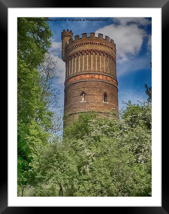  Park hill Water Tower, Croydon  Framed Mounted Print by Sara Messenger