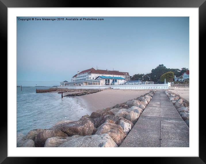 Haven hotel, Sandbanks Framed Mounted Print by Sara Messenger