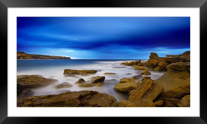 Patches of White Framed Mounted Print by Mark Lucey