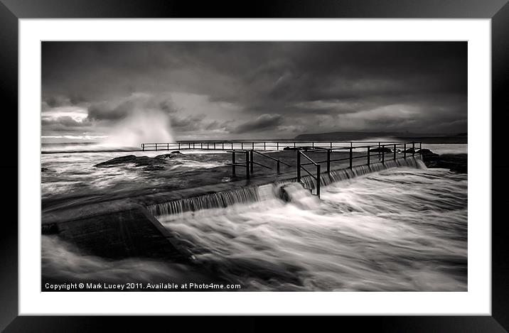 Flowing Mood Framed Mounted Print by Mark Lucey