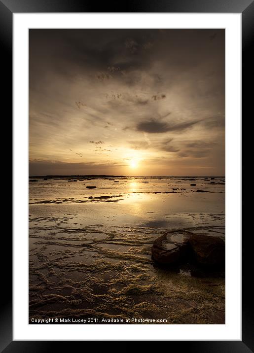 Sun on the Reef Framed Mounted Print by Mark Lucey