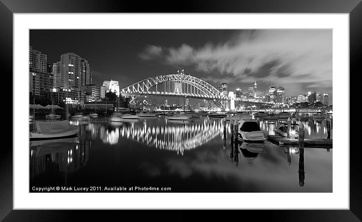 Two Bridges Framed Mounted Print by Mark Lucey