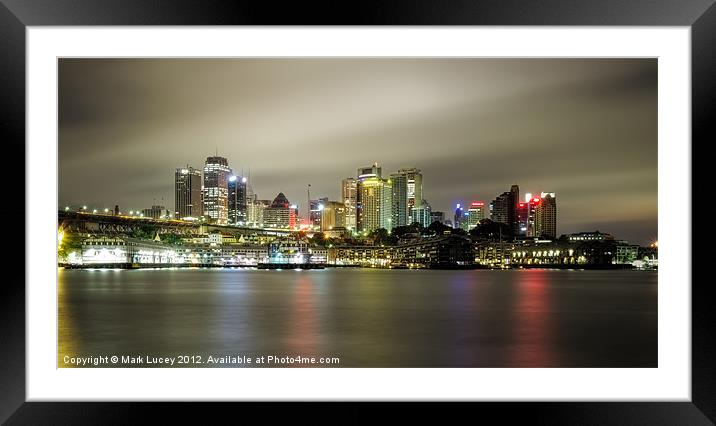 Blues' Grey Framed Mounted Print by Mark Lucey