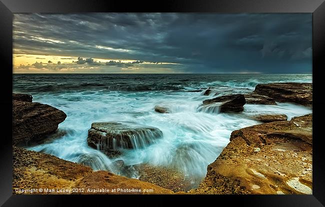 Choppy Framed Print by Mark Lucey