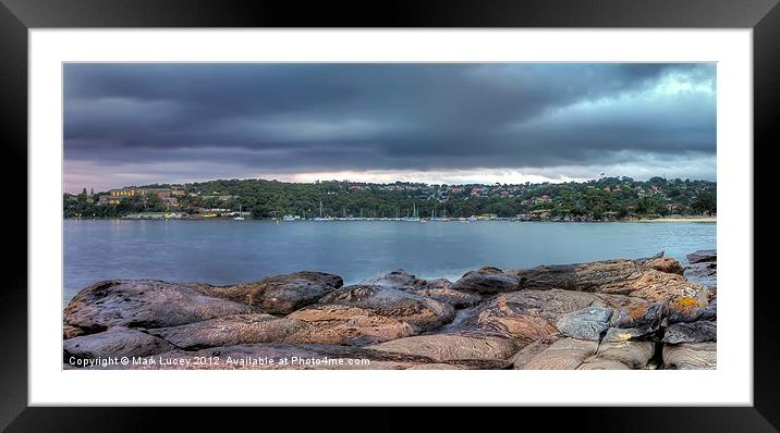 The Rocks of Hunter Bay Framed Mounted Print by Mark Lucey