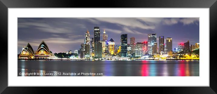 The Quay Framed Mounted Print by Mark Lucey