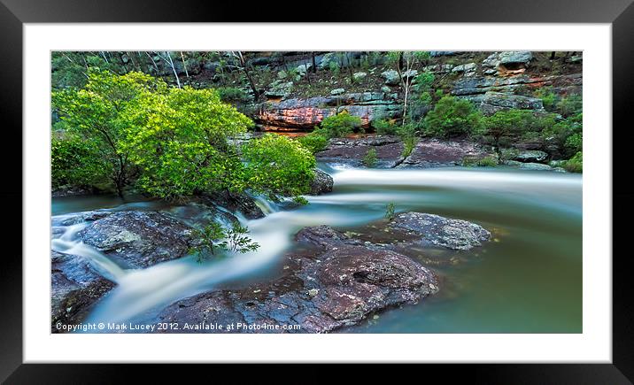 Flow of Time Framed Mounted Print by Mark Lucey
