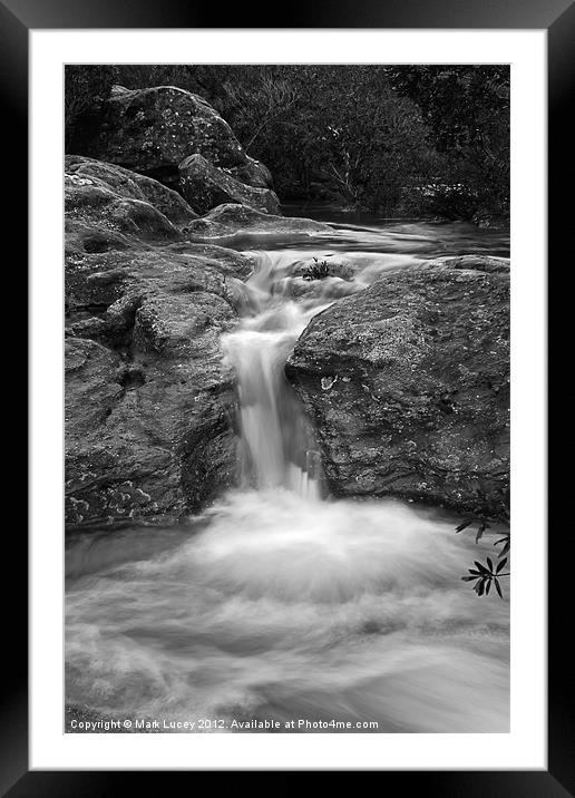 Cracked Rock Framed Mounted Print by Mark Lucey