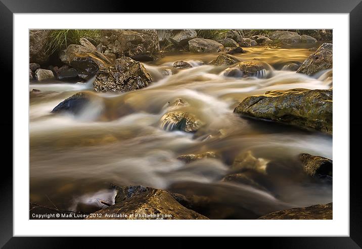 Flow of the Shadow Framed Mounted Print by Mark Lucey