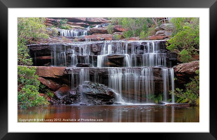 Falls of the Bush Framed Mounted Print by Mark Lucey