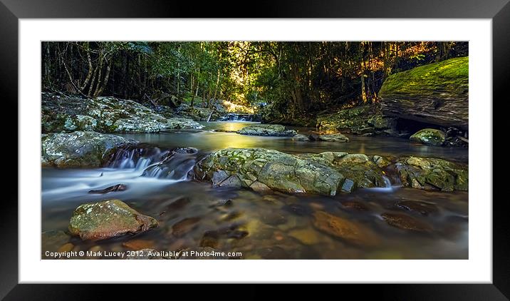 Light in the Valley Framed Mounted Print by Mark Lucey