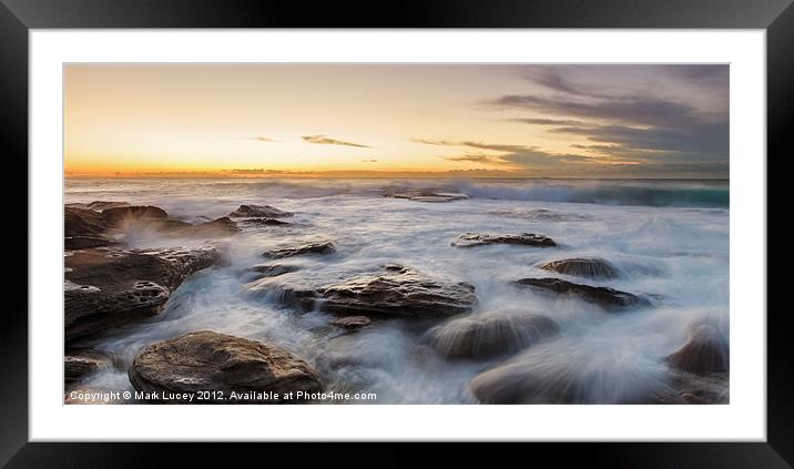 Little Bay Rising II Framed Mounted Print by Mark Lucey