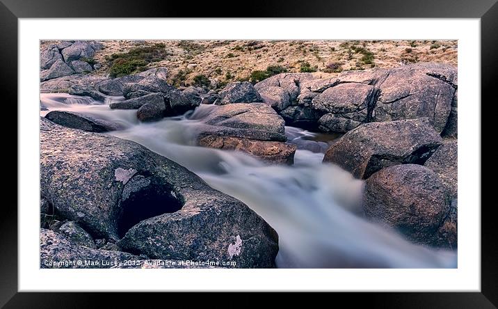 Frosty Creek Framed Mounted Print by Mark Lucey