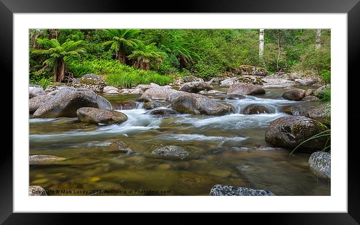 Rocky Valley Creek - Alpine National Park Victoria Framed Mounted Print by Mark Lucey