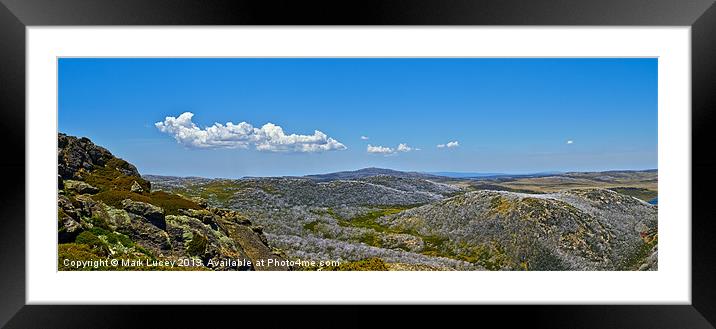 The Bogong High Plains Framed Mounted Print by Mark Lucey