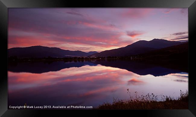 Reflections of Bogong Framed Print by Mark Lucey