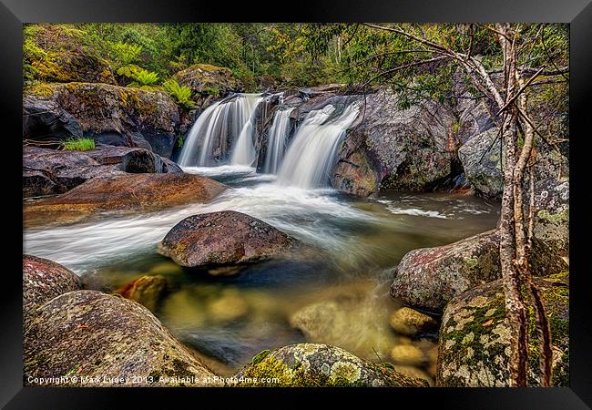 A Mountain Flow Framed Print by Mark Lucey