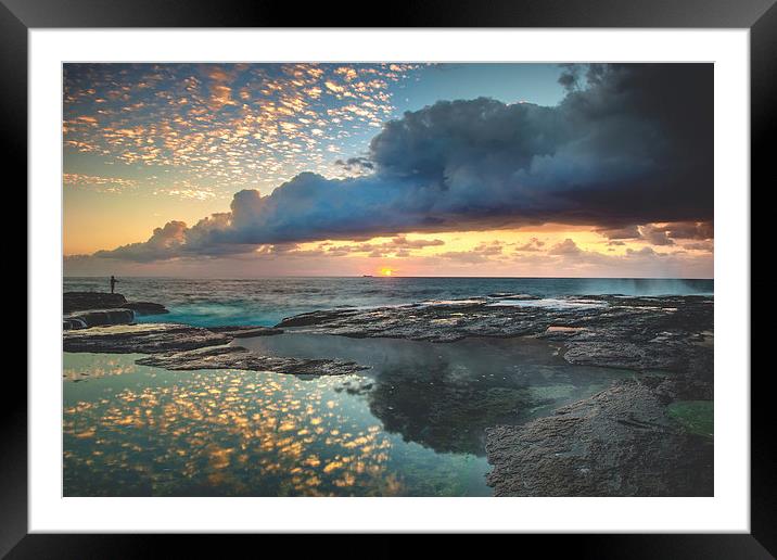 Impact on the Shore Framed Mounted Print by Mark Lucey