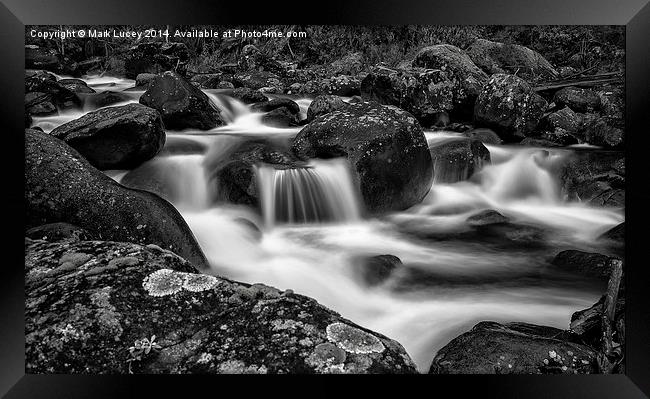 Aqua Mystic  Framed Print by Mark Lucey