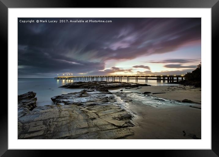 The Pier @ Lorne Framed Mounted Print by Mark Lucey