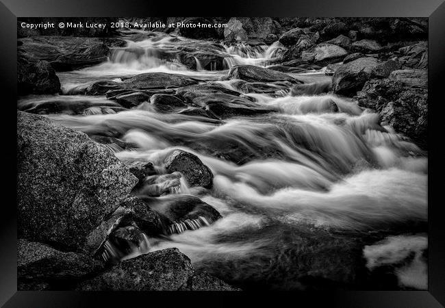 Chaos of the Melt Framed Print by Mark Lucey