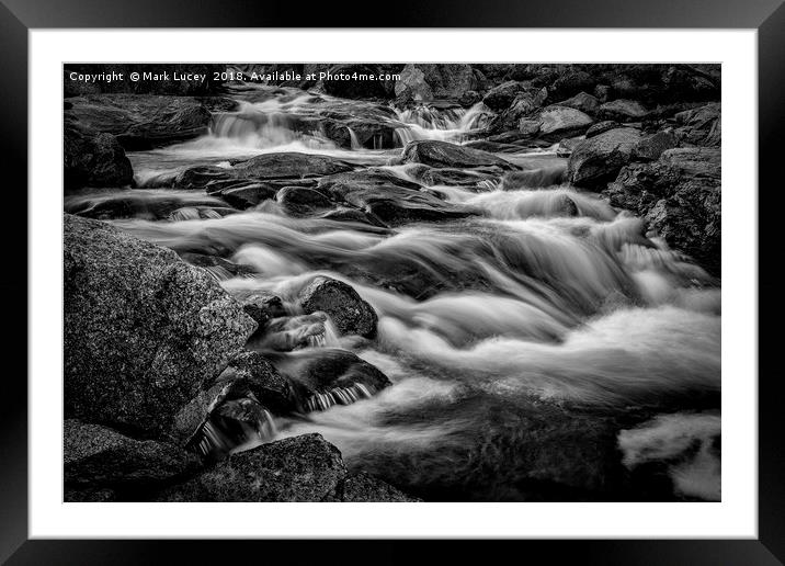 Chaos of the Melt Framed Mounted Print by Mark Lucey