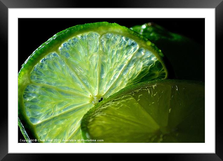 Lime-Light Framed Mounted Print by Chris Frost